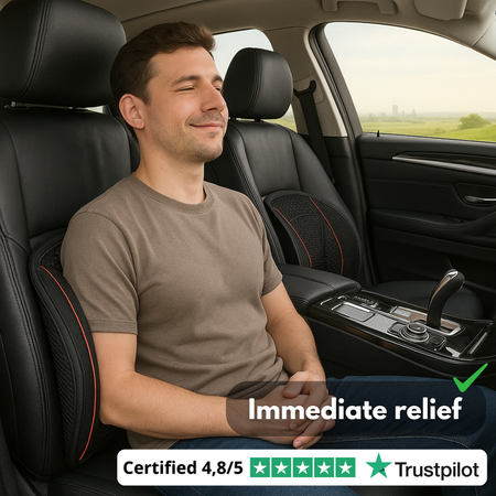 LumbaWeave Support | Ergonomic Car Seat Lumbar Cushion