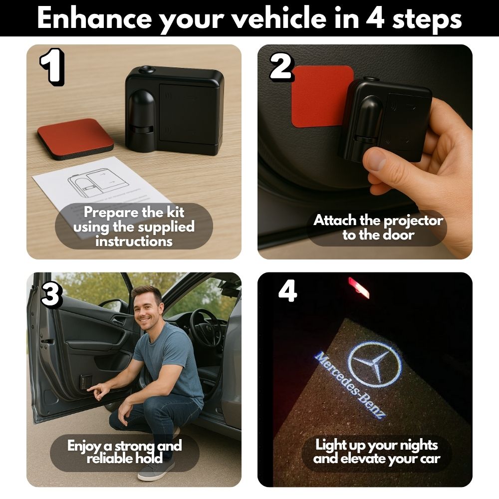 CarLight PRO | Premium Custom LED Door Logo Projectors